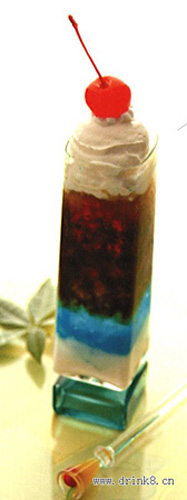 �����ֲ������ Blue Bandy Layer Ice Coffee
