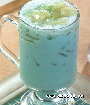 ��ݮҬ����̲� Blueberry Coconut Iced Milk Tea