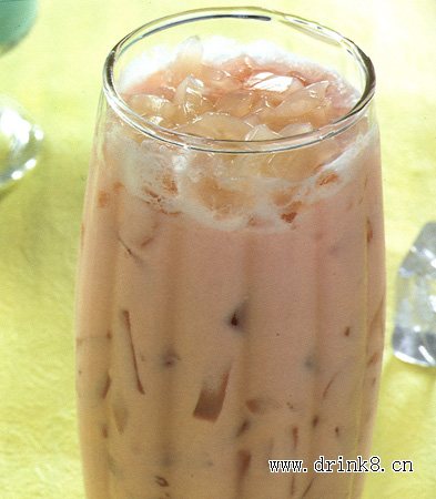 ��ݮҬ����̲� Strawberry Iced Milk Tea
