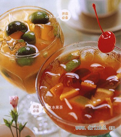 ��ˮ���� Iced Fruit Tea �� ���ٲ� Iced Cumquat Black Tea