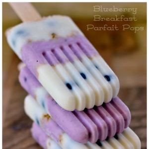�л���ݮ��ͱ��� Blueberry Breakfast Parfait Pops